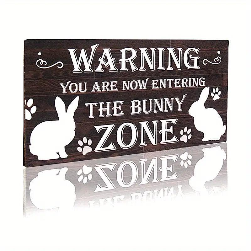 1pc Vintage Tin Sign Funny Rabbit Sign Bunny Rabbit Home Metal Sign, Rabbit Elegant And Classic Sign Car Tin Sign Garage Sign Room Wall Hanging, Creative Garden Art, For Farm Yard Decor, For Home Kitchen Outdoor Decor, 20.32×30.48cm